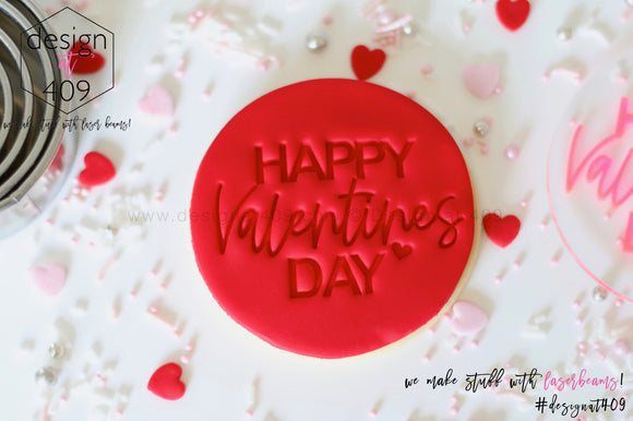 Happy Valentines Day Acrylic Embosser Stamp