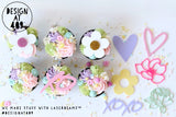 Heart, Daisy, XO etc. Shaped Cut Out Celebration Cake Dots