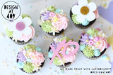 Heart, Daisy, XO etc. Shaped Cut Out Celebration Cake Dots