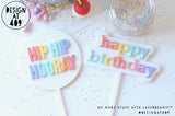 Happy Birthday Multi Colour Cake Topper