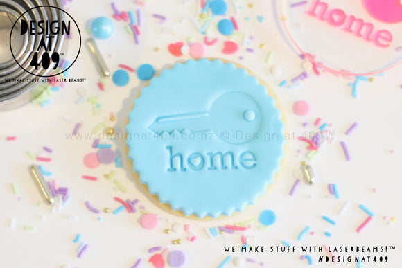 Home With Key Acrylic Embosser Stamp