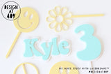 Peace, Daisies, Party etc. Shaped Cut Out or Cake Pick