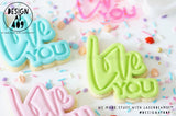 Love You Embossing Stamp & Cutter