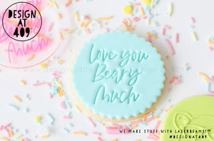 Love You Beary Much Acrylic Embosser Stamp