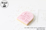 Love You More Raised Acrylic Fondant Stamp