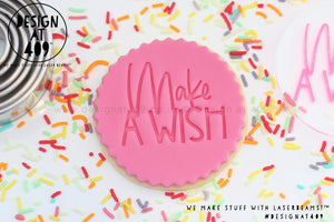 Make A Wish Acrylic Embosser Stamp
