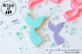 Mermaid Tail Shape Cookie Cutter (2 sizes)