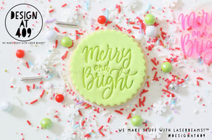 Merry And Bright 2 Acrylic Embosser Stamp