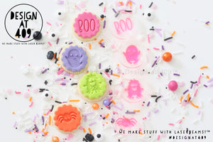 Mini Boo Halloween Set 3  Acrylic Embosser Stamp