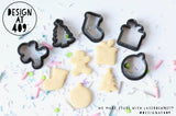 Christmas Themed Mini Shape Cookie Cutters (5 designs)