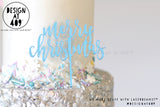 Mini Merry Christmas Cake Topper (font choices)