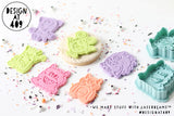 *Sale!* Monsters Theme Stamps With Cutters Set of 6