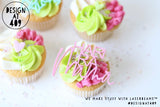 Mum Cupcake Words Toppers (Different fonts)