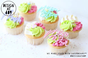 Mum Cupcake Words Toppers (Different fonts)
