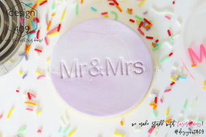 Mr & Mrs 2 Acrylic Embosser Stamp