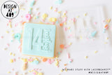 Numeral With Written Word (Any Number) Raised Acrylic Fondant Stamp