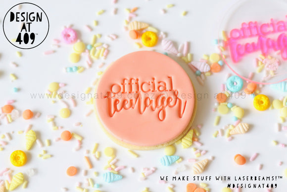 Official Teenager Acrylic Embosser Stamp