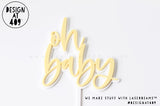 Oh Baby Layered Cake Topper (2 sizes available)