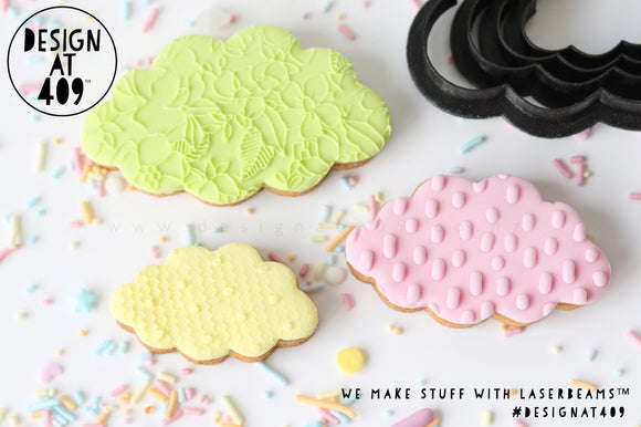 Oval Cloud Shape Cookie Cutter (4 sizes)