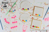 Palette Dot Acrylic Embossing Cookie Stamp (For Paint Your Own Cookies)