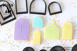 Rainbow Arch Shape Cookie Cutter or Detail Cutters (5 sizes)