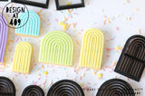 Rainbow Arch Shape Cookie Cutter or Detail Cutters (5 sizes)
