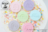 Rainbow Set 3 Acrylic Stencil Stamps