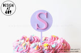 Round Number Or Letter Layered Cake Topper