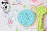 Santa’s Magic Key Set Embossing Stamp + Key Raised Stamp & Cutter