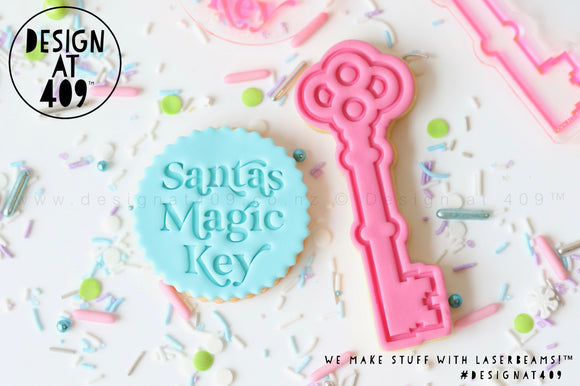 Santa’s Magic Key + Key Embossed Stamp & Cutter Set