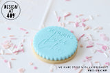 Sending Love & Cookies Raised Acrylic Fondant Stamp