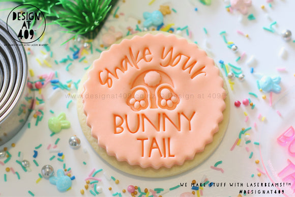 Shake Your Bunny Tail Acrylic Embosser Stamp
