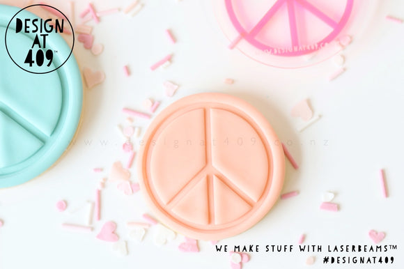 Small Peace Sign Stamp & Cutter
