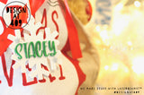 Custom Name Christmas Stocking / Tree Tag