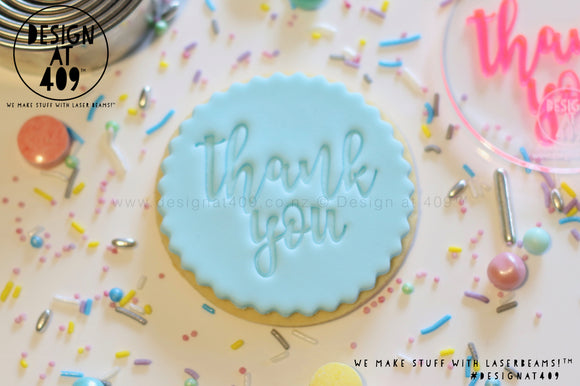 Thank You 6 Acrylic Embosser Stamp