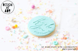 Thank You For Coming 2 Raised Acrylic Fondant Stamp