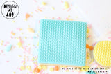Knit Small Patterned Raised Acrylic Fondant Stamp